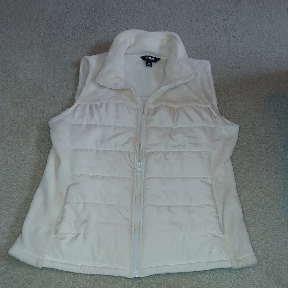 FILA Women's Cream Puffer Vest - Picture 1 of 6